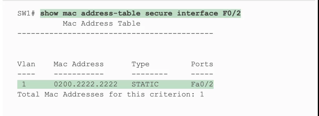 secure-keyword-MAC-Table